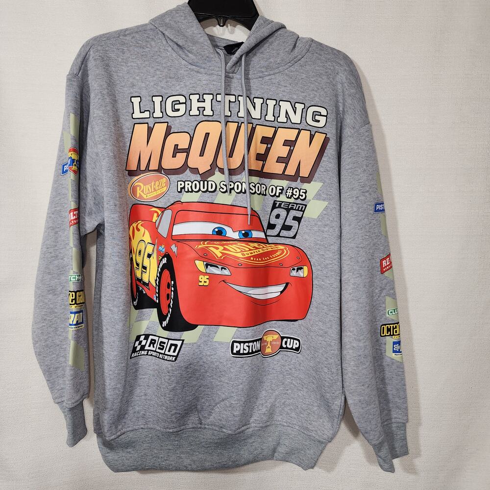 Lighting McQueen gray hoodie women size small